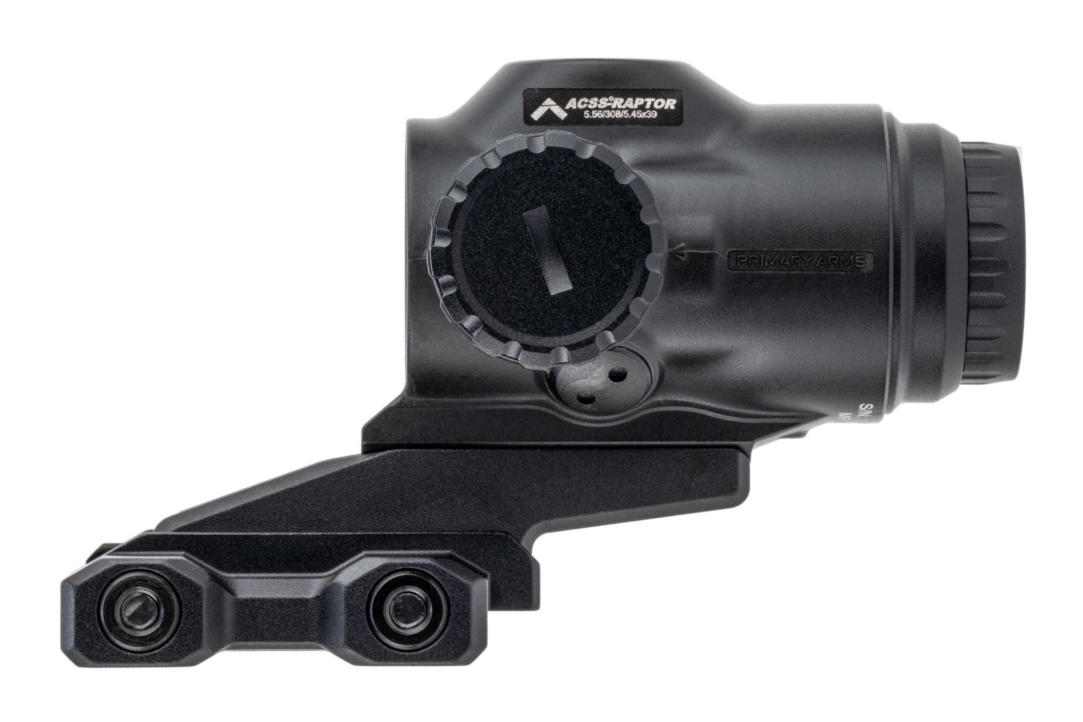 Primary Arms Primary Arms SLx 3x Micro Prism Scope Illuminated Red ACSS Raptor 5.56/308 Meter Reticle Matte Black - view 4
